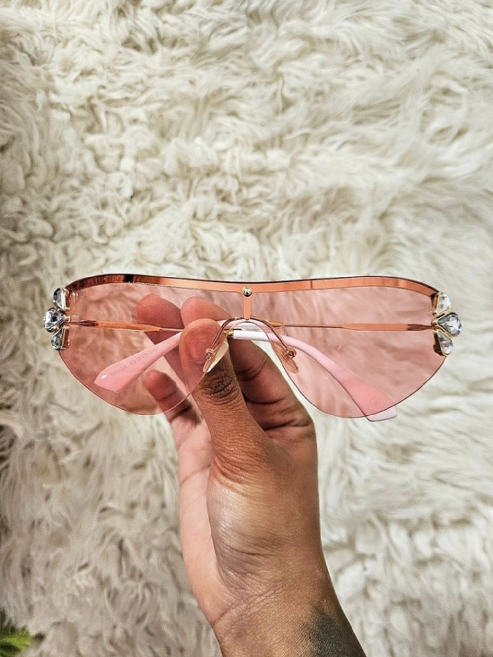 Pink Glasses Y2K